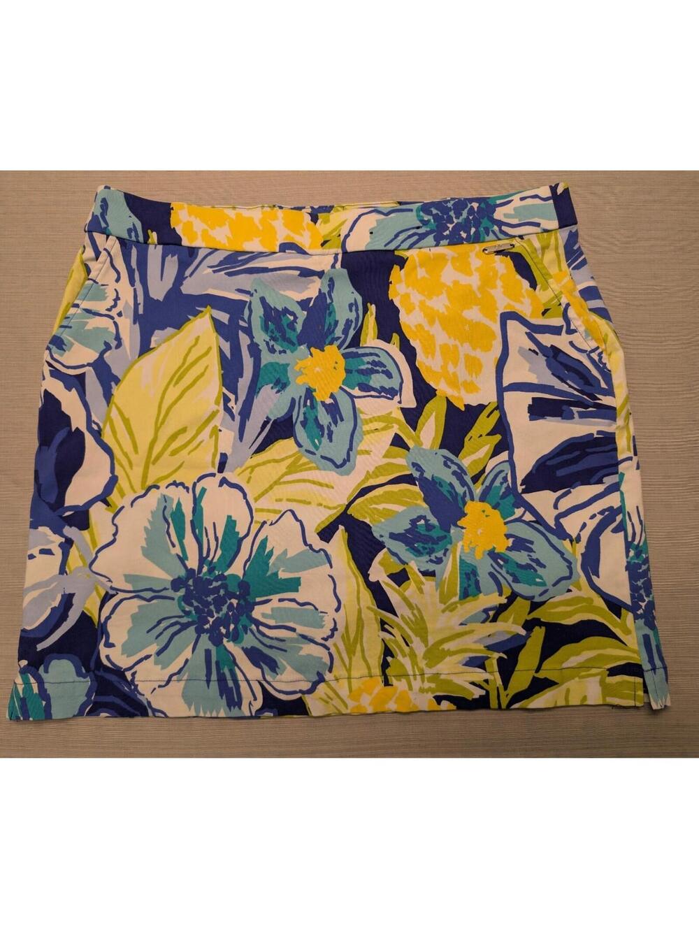 Rafaella Elastic Skort with Pockets Floral Large